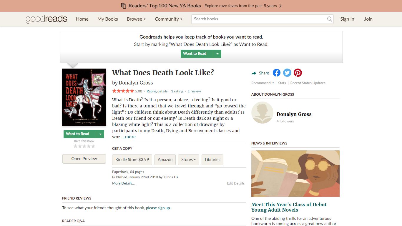 What Does Death Look Like? by Donalyn Gross - Goodreads